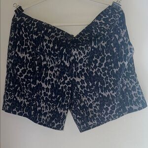 Plus Friendly Leopard Print Women's Shorts